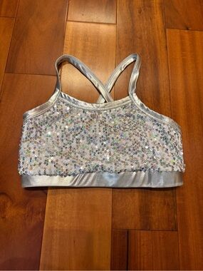 Double Platinum Large Child Sequin Top
